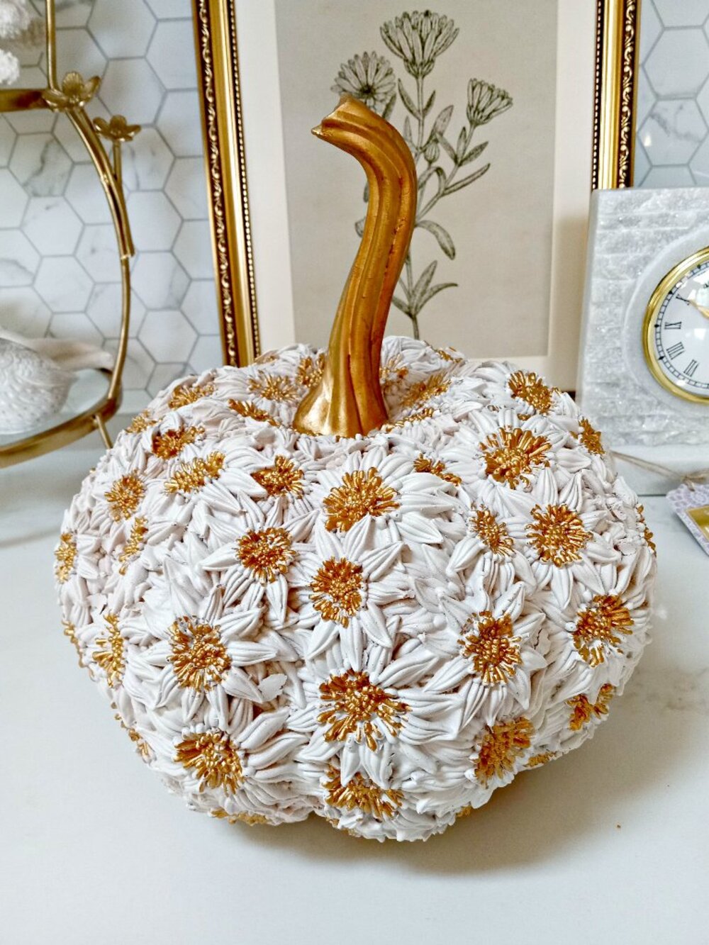 NEW! BOHO Farmhouse MUM PUMPKIN DECOR